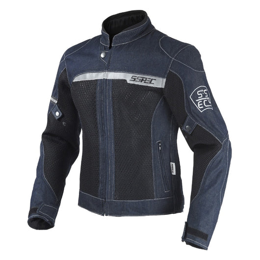 Summer Mesh Motorcycle Jeans Jacket