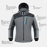 DUHAN Winter Riding Jacket with Heating Vest