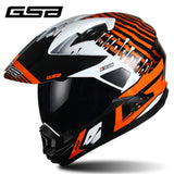 GSB Motorcycle Helmet Orange