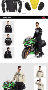 Summer Men's Protective Riding Jacket D-103 - Pride Armour