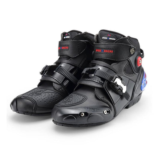 High Ankle Leather Motorbike Racing Boots - Pride Armour