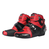 High Ankle Leather Motorbike Racing Boots - Pride Armour