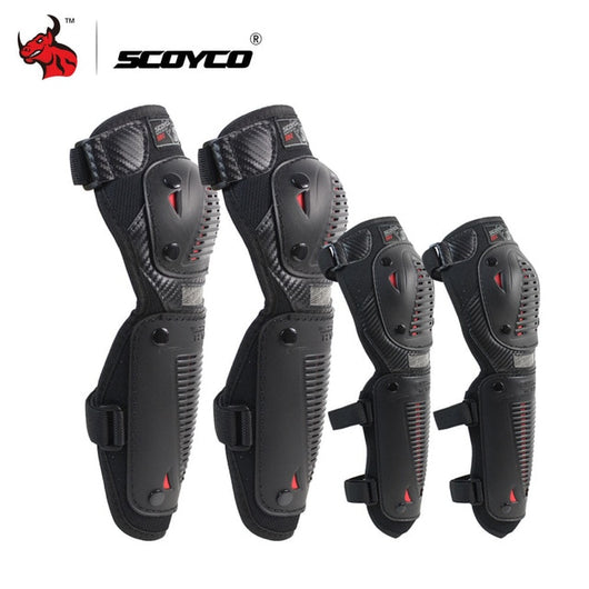SCOYCO Motorcycle Knee Pads Motocross Knee Protector Guard MTB Ski Protective Gear Kneepad Moto Knee Protective Gear
