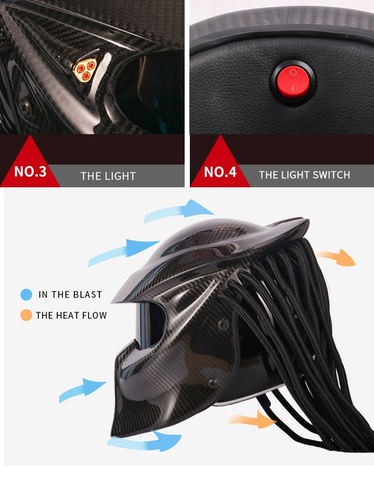 Buy Best Predator Motorcycle Full Face Helmet For Sale – Pride Armour