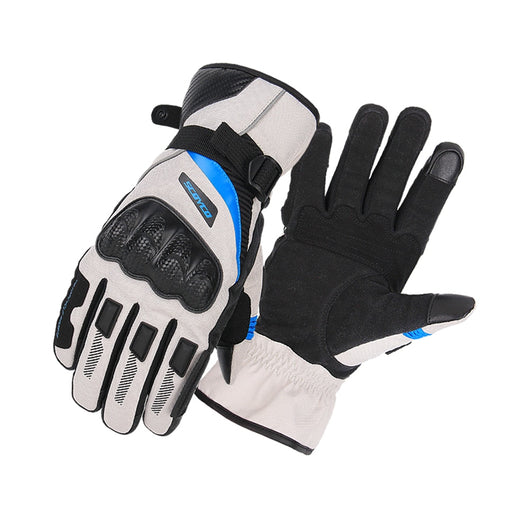 SCOYCO Waterproof Motorcycle Gloves Leather Moto Gloves Touch Screen Motocross Gloves Winter Windproof Motorbike Riding Gloves