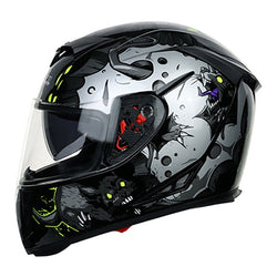 Moto Helmet Black Graphic