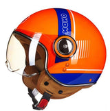 Women Motorcycle Helmet 3/4 Open Face Vintage