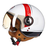 Open Face Motorcycle Helmet Women Men