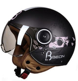 Women Motorcycle 3/4 Open Face Helmet