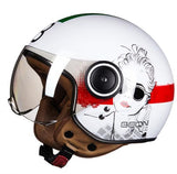 Women Motorcycle 3/4 Open Face Helmet