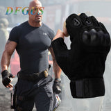 High-Quality Fingerless Motorcycle Gloves With Hard Knuckle Protectors