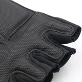 High-Quality Fingerless Motorcycle Gloves With Hard Knuckle Protectors