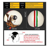 Women Motorcycle 3/4 Open Face Helmet