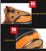 Women Motorcycle 3/4 Open Face Helmet