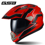 GSB Red Motorcycle Helmet