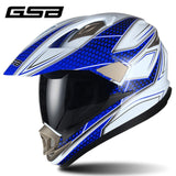GSB Motorcycle Helmet Blue