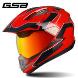 GSB Red Motorcycle Helmet