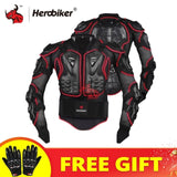 HEROBIKER Motorcycle Jackets Motorcycle Armor Racing Body Protector Jacket Motocross Motorbike Protective Gear + Neck Protector