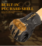 Retro GoatSkin Genuine Leather Motorcycle Gloves