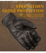 Retro GoatSkin Genuine Leather Motorcycle Gloves