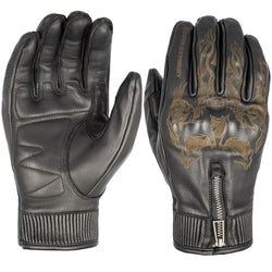 Retro GoatSkin Genuine Leather Motorcycle Gloves