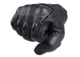 Retro Pursuit Perforated Real Leather Safety Motorcycle Gloves - Pride Armour