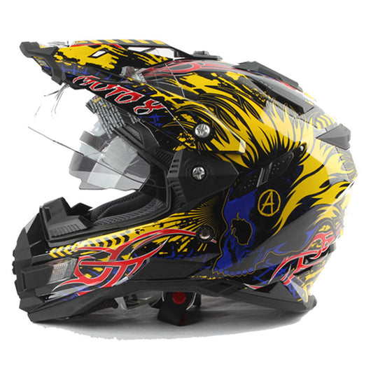 Dual Visor Motocross Helmet DOT