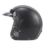 Retro Style Open Face Motorcycle Helmet - DOT Certified - Pride Armor
