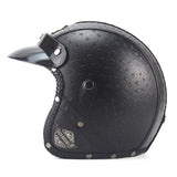 Retro Style Open Face Motorcycle Helmet - DOT Certified - Pride Armour