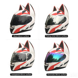 Women Motorcycle Helmet Cat Fashion - Pride Armour