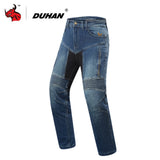 DUHAN Motorcycle Pants Men Motorcycle Jeans Motocross Pants Riding Pantalon Moto Knee Protective Gear Motorbike Jeans Trousers