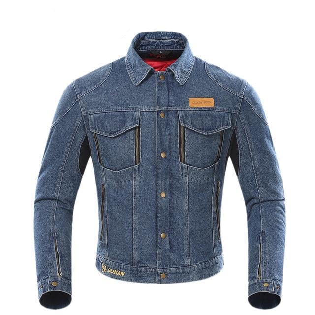 【関税込み】off-white 'Motorcycle' denim jacket New Men's Moto Biker Distressed Denim Jean Jacket Set: M to