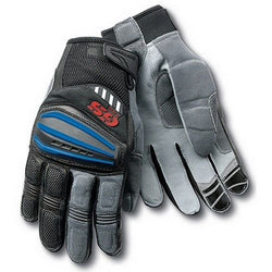 Motorrad Rally Black Red Leather Gloves