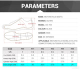 Superfiber Motorcycle Road Racing Safety Boots- DX-703 - Pride Armour